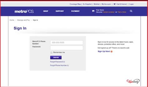 metropcs log in.